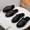 Prestige Side Buckle Leather Half Shoe CNP