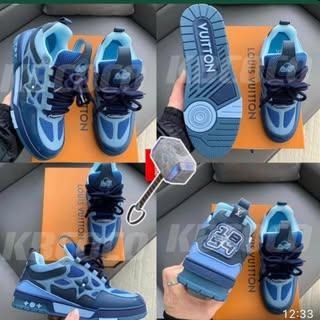 Blue Big Lace Luxury Sneakers CNP