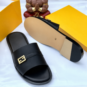 Classic Gold Buckle Pam Slippers CNP