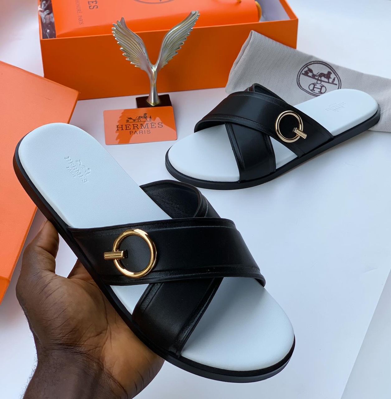 Classic Hermes Paris Pam Slipper XP