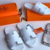 Classy White Hermes Pam Slipper XP