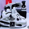 JORDAN 4 Retro Military Black Sneakers CNP
