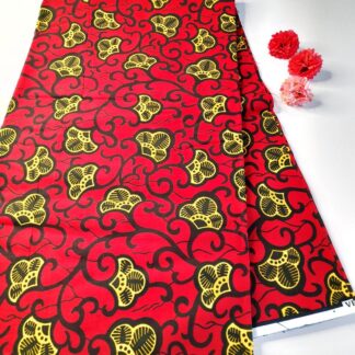 Quality Red Water Leave Ankara Material CNP