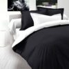 Mayahuz Classic White Black Bedsheet & Duvet set CNP
