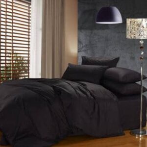 Mayahuz Classic Black Bedsheet & Duvet Set CNP