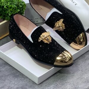 Versace Exotic Men Shoe with Gold Tip XP