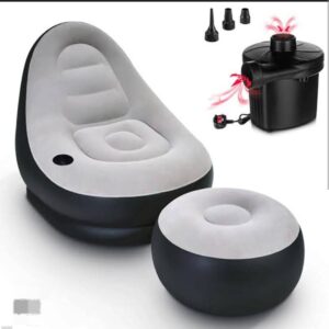 Inflated Deluxe Sofa and Ottoman Foot Stool CNP