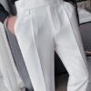 Men's Classic Fit White Trouser CNP