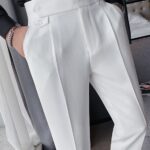 Men's Classic Fit White Trouser CNP