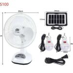 TSW 12 Inches Solar Rechargeable Table Fan CNP