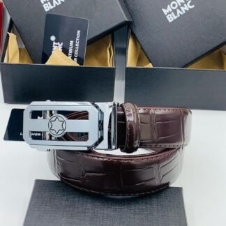 New Quality Mont Blanc Leather Belt CNP