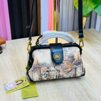 Vintage-Inspired Printed Midi Handbag  CNP