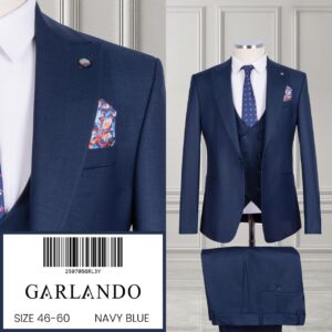 Navy Blue Classic Suit for Men CNP