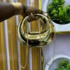 Oval Metallic Purse CNP