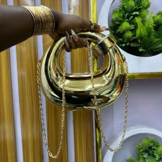 Oval Metallic Purse CNP