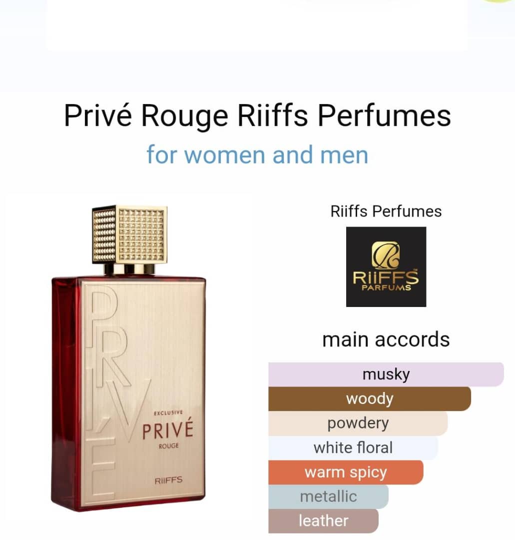 Privé Rouge by Riiffs Perfumes for Men and Women CNP