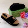 Women Cork Wedge Slide CNP