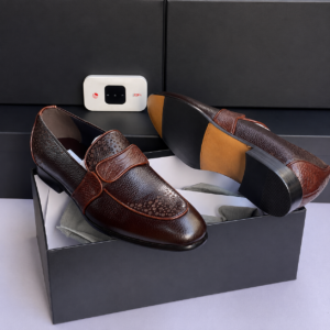 Brown Leather Men Loafer BS