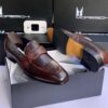 Brown Leather Men Loafer CNP