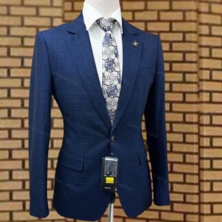Classic Men Navy Blue Blazer CNP
