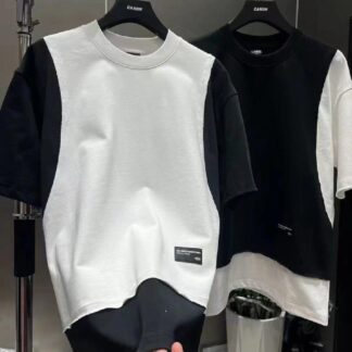 Men’s Contrast Panel Streetwear T-Shirt CNP