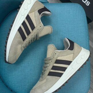 PURE LEATHER THREE STRIPS TRAINERS CNP