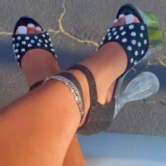Glam Sparkle Block Heel CNP