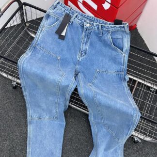 Luxury Lifestyle Patchwork Denim Trousers CNP