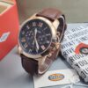 Quality Brown Genuine Leather Wrist Watch CNP