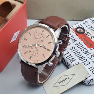 Authentic Fossil Brown Leather Watch CNP