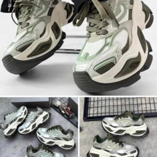 Heterochromatic Platform Sporty Sneakers