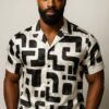 Maze Print Casual Men Shirt CNP