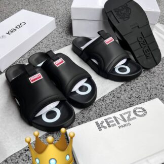 Men Black Leather Mule CNP