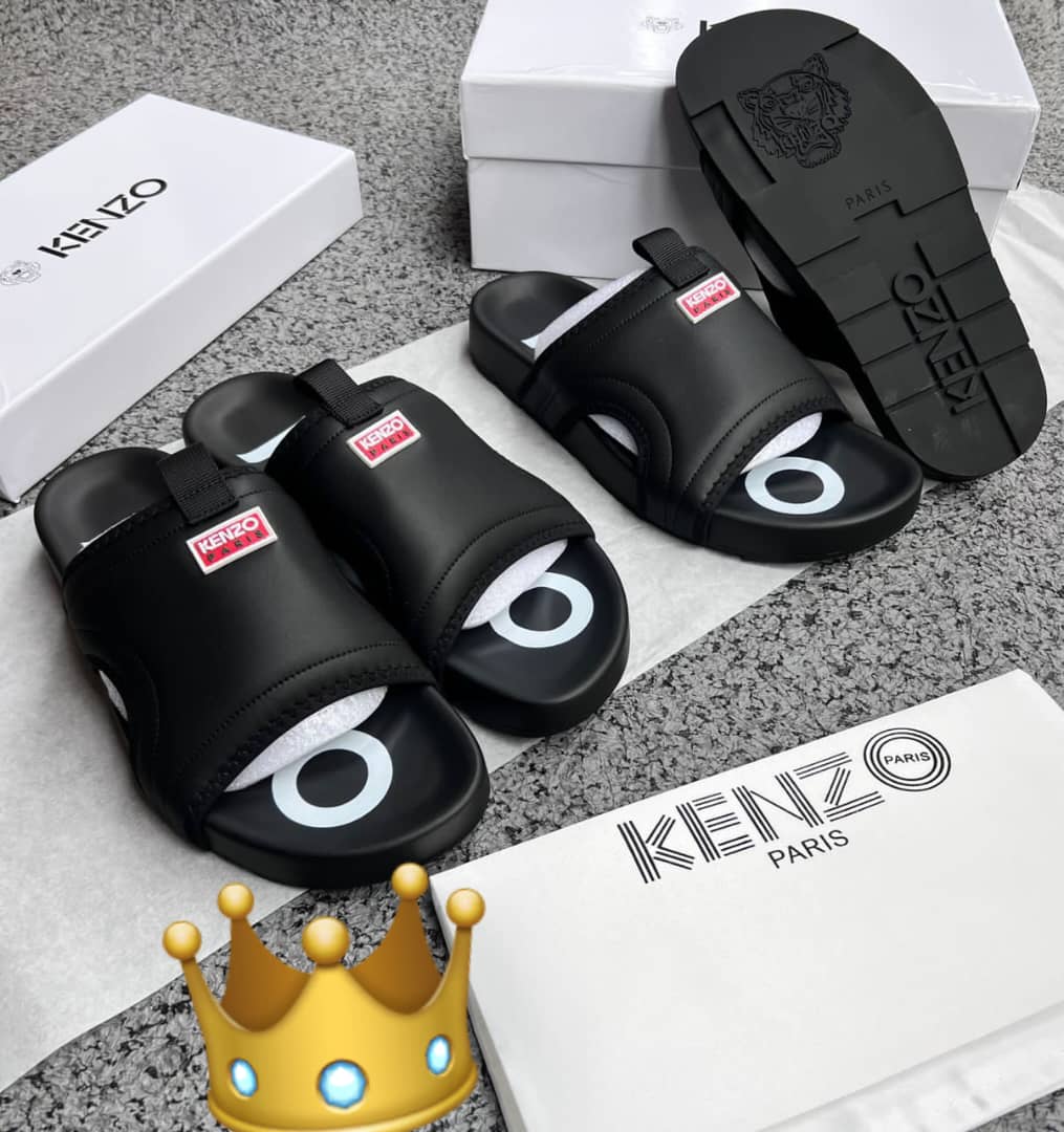 Men Black Leather Mule CNP