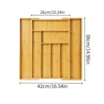 Bamboo Utensil Drawer Organizer CNP