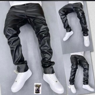 Fashion Leather Straight Trouser CNP