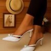 Women Fashionable Heel Mule CNP