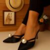 Women Pearl Stiletto Heels CNP