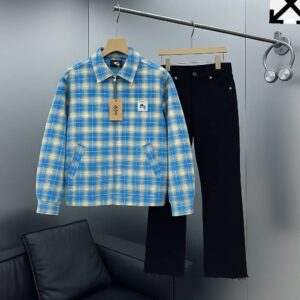 Classic Men Jacket & Black Denim Set CNP