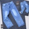 Men Splash Print Jeans CNP