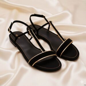 Elegant Leather Sandals with Strap CNP