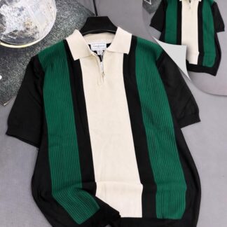 Green Stripe Regular Fit Polo CNP