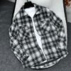 Loose Comfy Plaid Shirt CNP