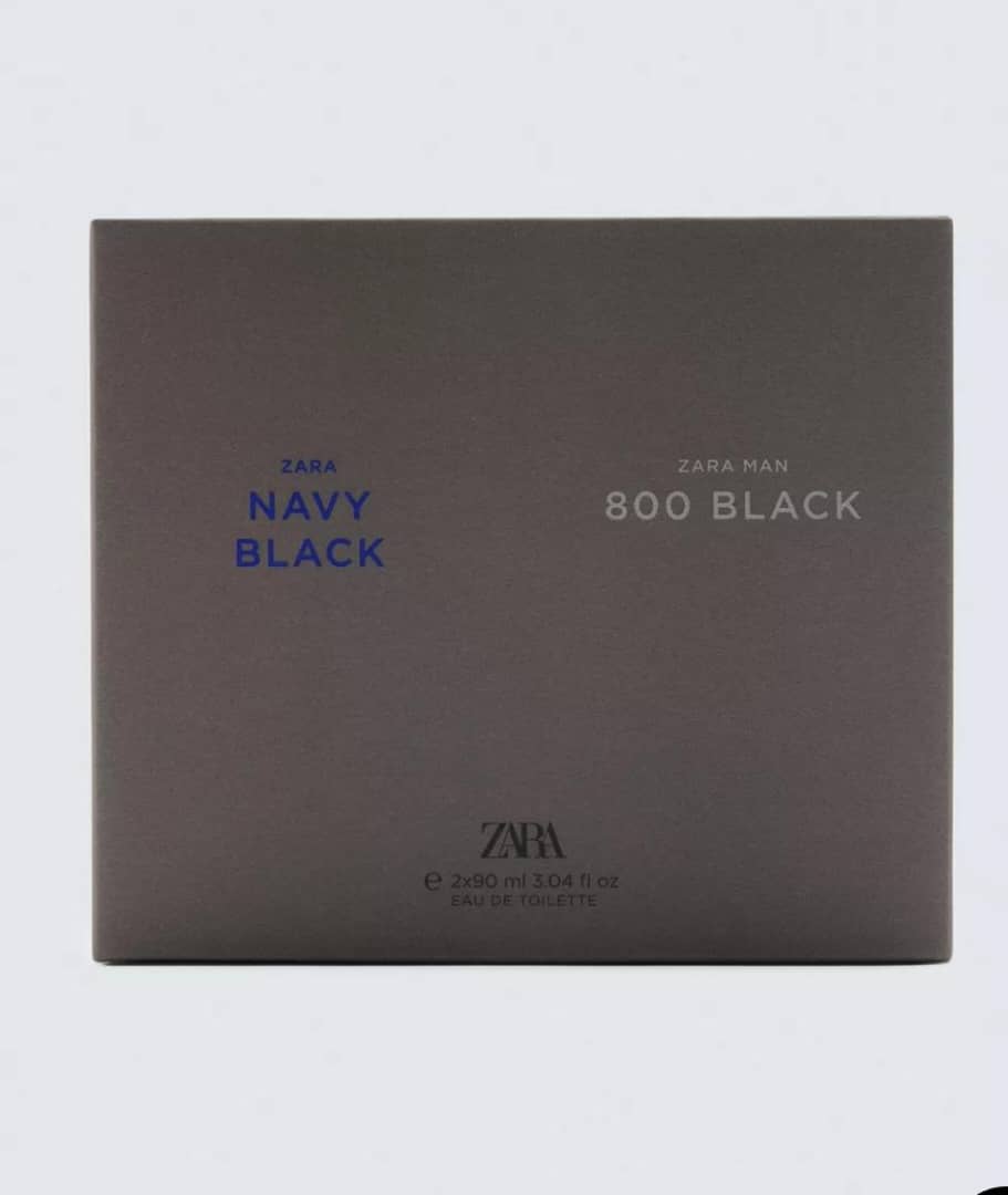 Zara Navy Black and 800 Black Perfume for Men CNP