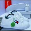 Quality Designer White Leather Sneakers CNP