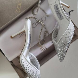 Ladies Crystal Chain Heels CNP