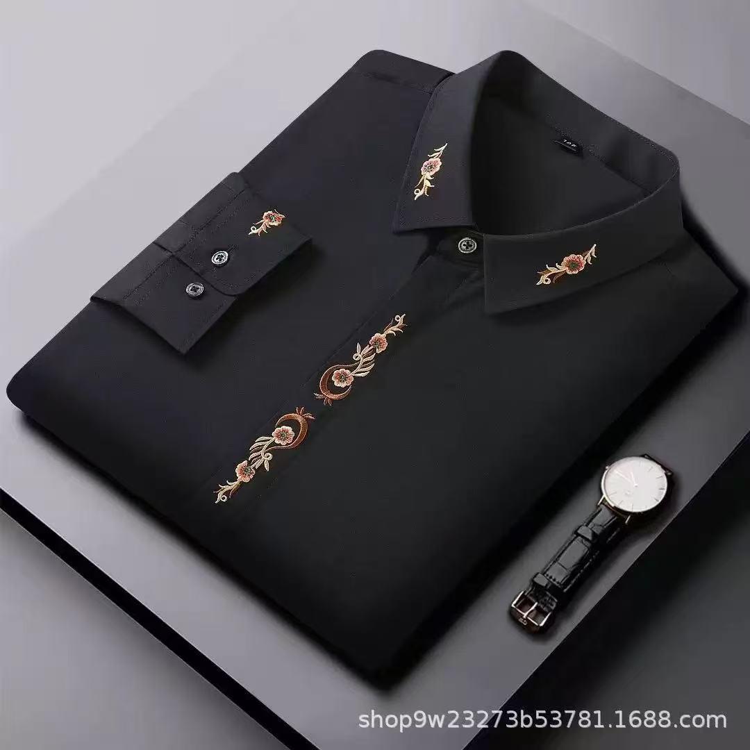 Men Fashion Embroidery Shirt CNP