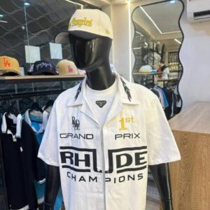 Men Collar Logo-Print Shirt CNP