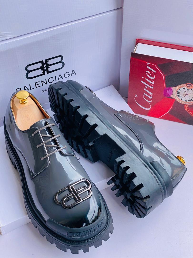 Designer Fashion Shiny Leather Shoe CNP