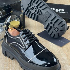 Luxury Brand Solid Black Shoe CNP